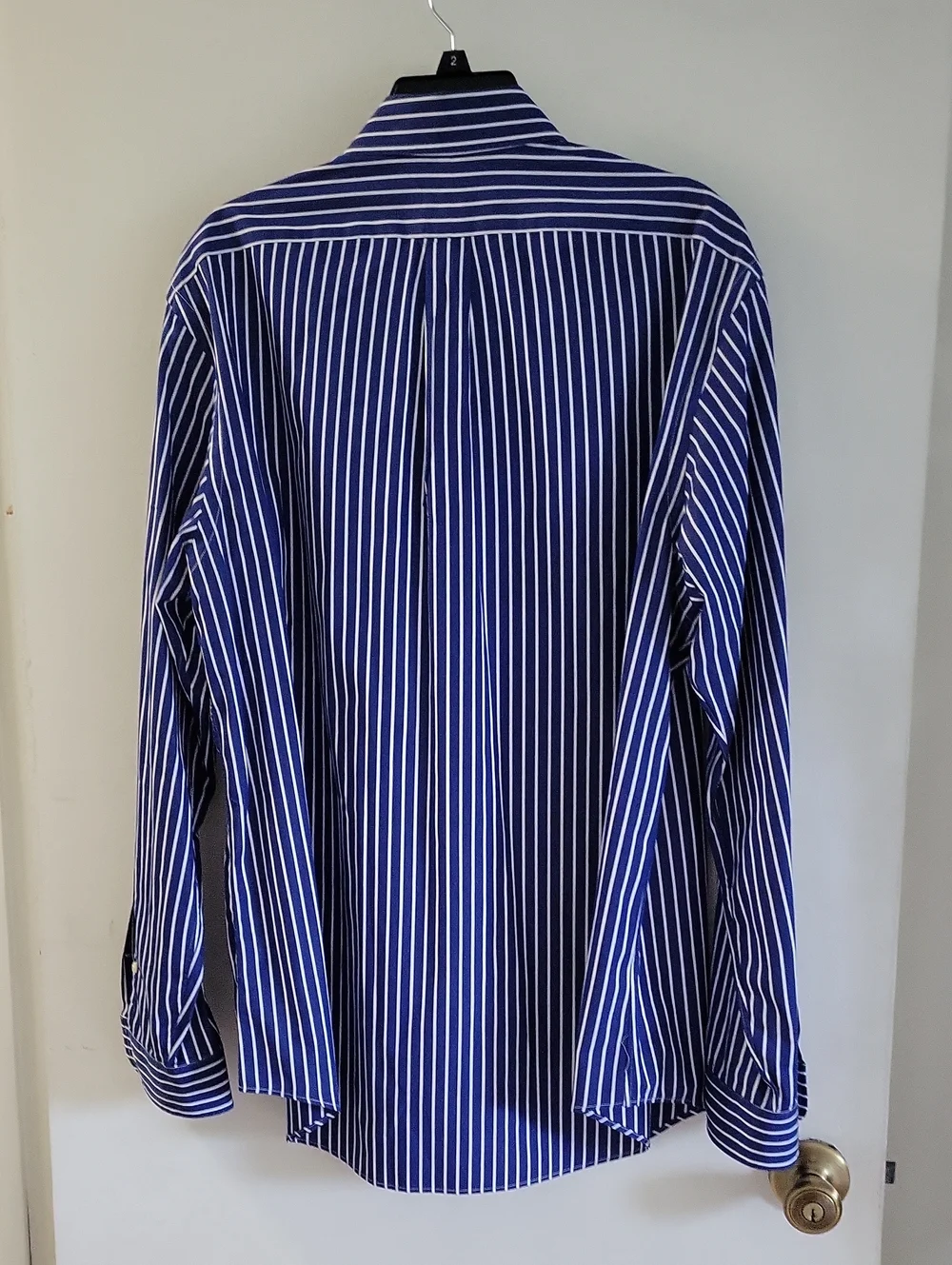 Ralph Lauren Blue Stripe Button-Down Shirt Sz XL